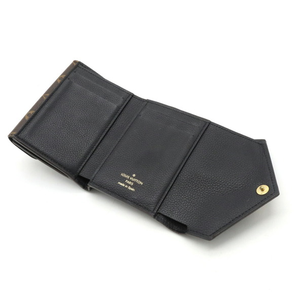 LOUIS VUITTON Monogram Portefeuille Double V Compact Tri-fold Leather Noir Bl... - Picture 4 of 8